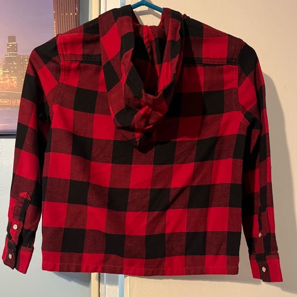 Polo RL Little Kids Plaid shirt. Red and black. Size 7. In Great Condition. - Picture 12 of 12